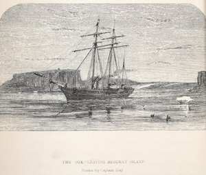 Lis opuszcza wyspę Beachey, 1859 autorstwa Walter William May