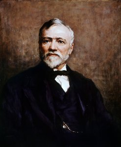 Portret Andrew Carnegie (1835-1919), urodzonego w Wielkiej Brytanii amerykańskiego przedsiębiorcy i filantropa, obraz Waltera Williama Oulessa (1848-1924)