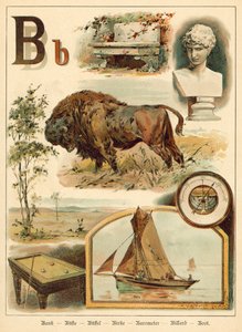 Litera B (chromolitho) autorstwa Walter Zweigle