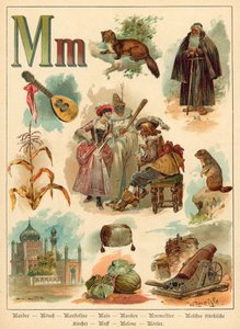 Litera M (chromolitho)