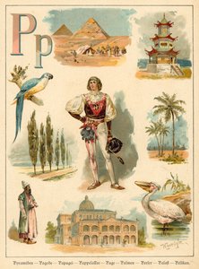 Litera P (chromolitho) autorstwa Walter Zweigle