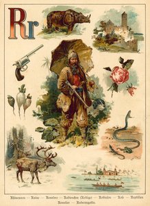 Litera R (chromolitho)