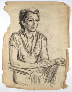 Portret Frauke Lauterbach autorstwa Walther Gamerith