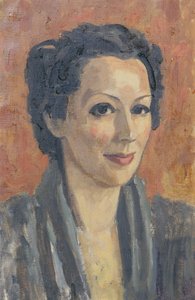 portret damy autorstwa Walther Gamerith
