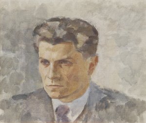 portret dżentelmena autorstwa Walther Gamerith