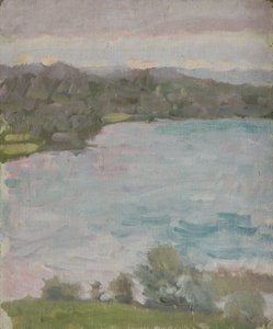 krajobraz nad jeziorem