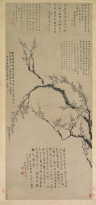 Kwiaty śliwki, 1747. autorstwa Wang Shishen