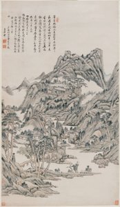 Krajobraz autorstwa Wang Yuanqi