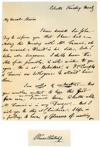 List Warrena Hastingsa, gubernatora generalnego Bengalu do żony, 17 sierpnia 1780 r. autorstwa Warren Hastings