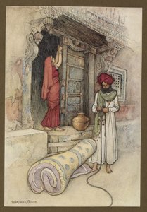 Tablica 9: „Potem wyruszyli w swoją podróż”, z Folk-Tales of Bengal... Z 32 kolorowymi ilustracjami Warwicka Goble