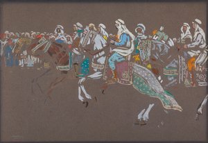 Arabska kawaleria autorstwa Wassily Kandinsky