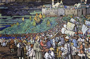 Przybycie Kupców autorstwa Wassily Kandinsky