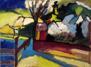 Jesienny pejzaż z drzewem Jesienny pejzaż z drzewem, 1910 autorstwa Wassily Kandinsky