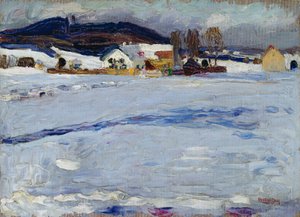 Okolice Starnbergu – Zima autorstwa Wassily Kandinsky