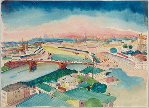 Widok na Moskwę autorstwa Wassily Kandinsky