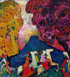 Niebieska góra. 1908-09 autorstwa Wassily Kandinsky