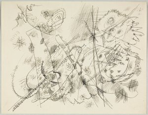 Szkic do akwaforty autorstwa Wassily Kandinsky