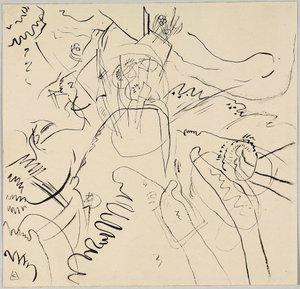 Szkic do „Małych Przyjemności” autorstwa Wassily Kandinsky