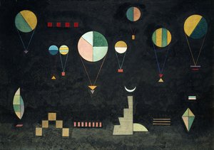 płytko-niski autorstwa Wassily Kandinsky