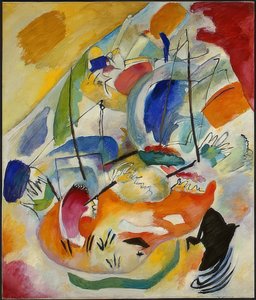 Improwizacja 31 (bitwa morska). 1913 autorstwa Wassily Kandinsky