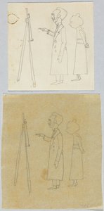 Kandinsky i Münter przed sztalugą autorstwa Wassily Kandinsky