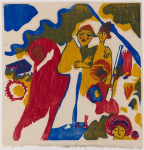 Klänge S. 85 (Bauer und Student) autorstwa Wassily Kandinsky