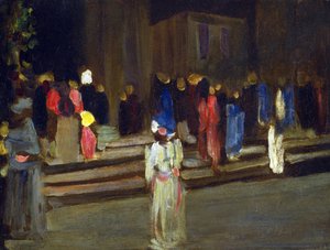 ""Le parc de saint Cloud, entree"" (Park Saint-Cloud, wejście) Obraz Wassily Kandinsky (lub Wassily Kandinski lub Kandinskij autorstwa Wassily Kandinsky