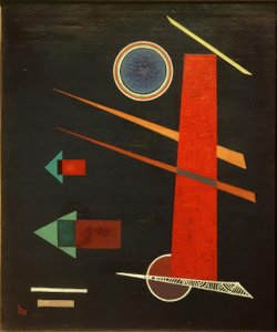 Potężny czerwony autorstwa Wassily Kandinsky