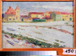 Monachium (Allemagne) (Monachium). Peinture de Vassily Kandinsky (ou Wassily Kandinski ou Kandinskij autorstwa Wassily Kandinsky