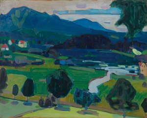 Murnau - widok na Staffelsee autorstwa Wassily Kandinsky