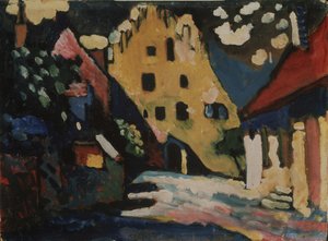 Murnau. Dziedziniec zamkowy, 1908 autorstwa Wassily Kandinsky