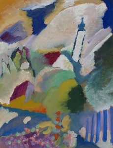 Murnau z kościołem I autorstwa Wassily Kandinsky
