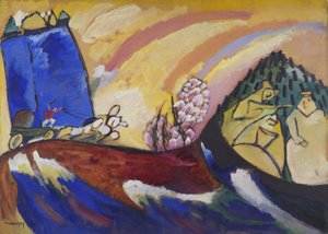 Malarstwo z Trojką, 18 stycznia 1911 autorstwa Wassily Kandinsky