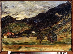 "Pejzaż" Obraz Vassily Kandinsky (lub Wassily Kandinsky lub Kandinskyj autorstwa Wassily Kandinsky