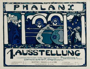 Plakat do I Wystawy Falangi, 1901. autorstwa Wassily Kandinsky