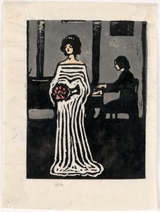 Śpiewaczka (drugi stan) autorstwa Wassily Kandinsky