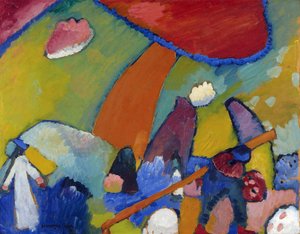 "Scena na plaży" Obraz Wasilija Kandinsky