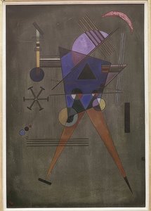Czarny trójkąt. 1925 autorstwa Wassily Kandinsky