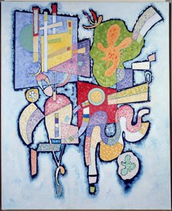 Prosta złożoność 1939 (olej na płótnie) autorstwa Wassily Kandinsky