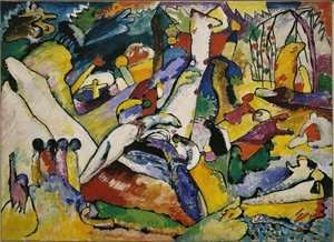 Szkic do kompozycji II, 1909-1910. autorstwa Wassily Kandinsky