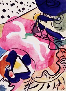 Studium dla Niebieskiego Rycerza autorstwa Wassily Kandinsky