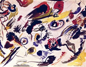 Pierwsza abstrakcyjna akwarela autorstwa Wassily Kandinsky