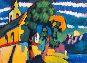 Wiejski kościół w Riegsee autorstwa Wassily Kandinsky