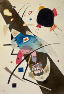 Dwie czarne plamy autorstwa Wassily Kandinsky