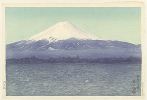 Jezioro Kawaguchi Kawaguchiko (tytuł na obiekcie) autorstwa Watanabe Kako