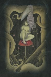 Ptak w dłoni, 2007 (mieszane media) autorstwa Wayne Anderson