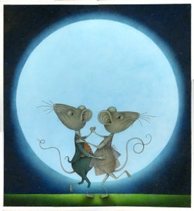 Blue Moon, 2009 (mieszane media) autorstwa Wayne Anderson