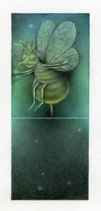 Queen Bee, 2003 (mieszane media na tekturze)