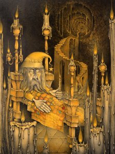 Człowiek z Księżyca autorstwa Wayne Anderson