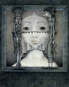 Welon smutku (ołówek i kolorowa kredka na papierze) autorstwa Wayne Anderson
